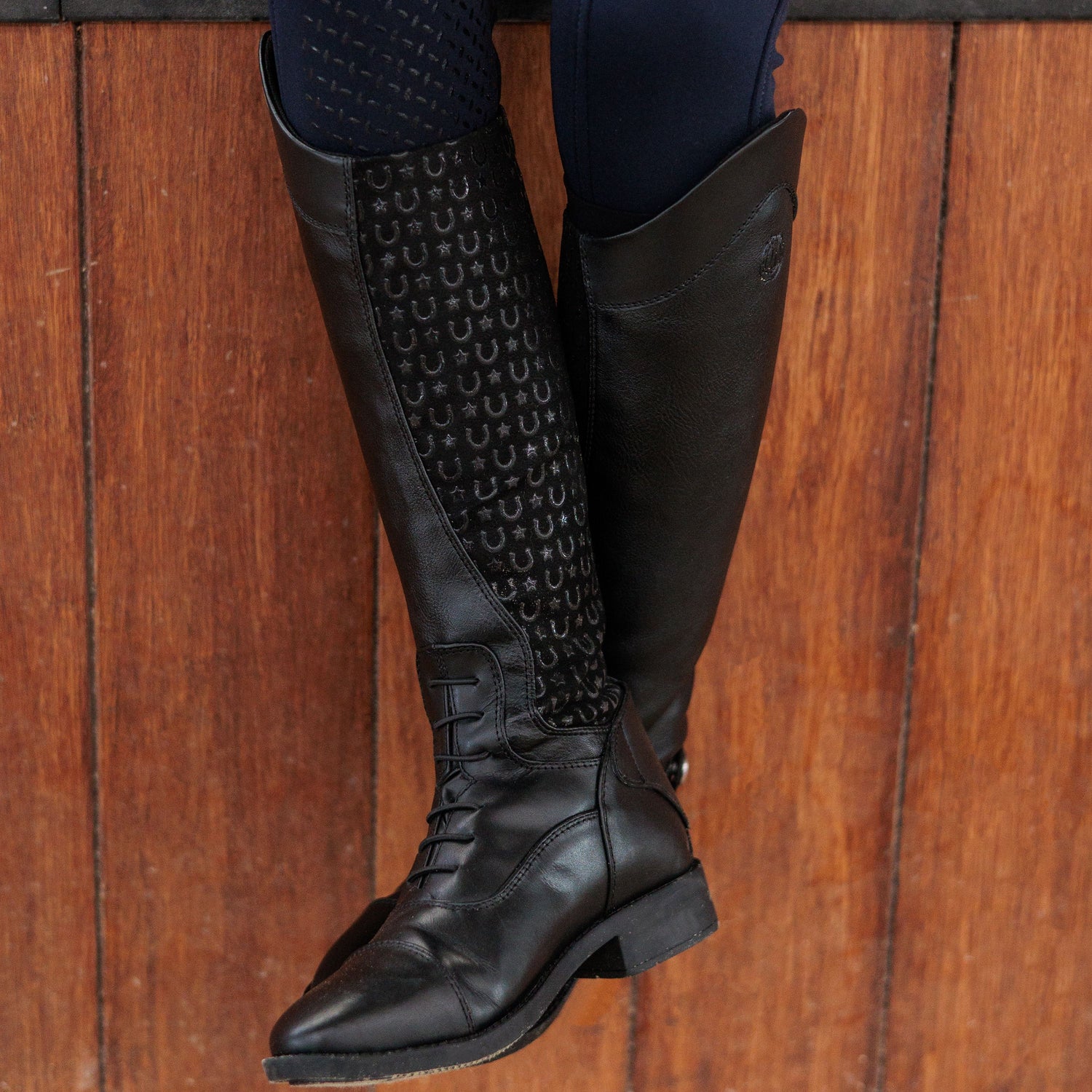 Imperial Riding Children's Walker Glam Riding Boots #Cololur_black-matt
