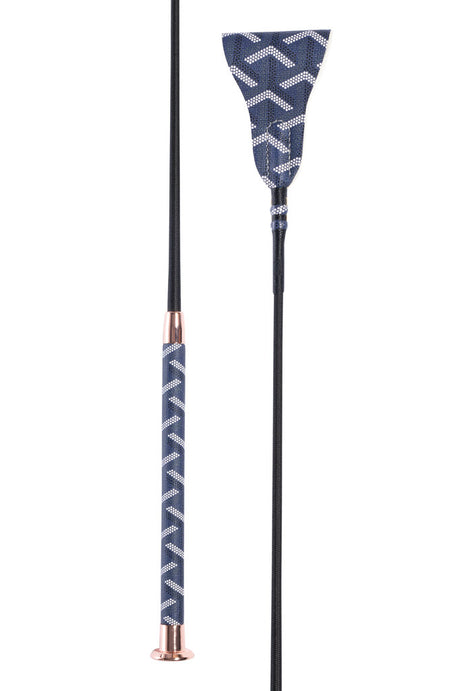 HKM Jumping Whip -Naomi- #colour_deep-blue/rose-gold