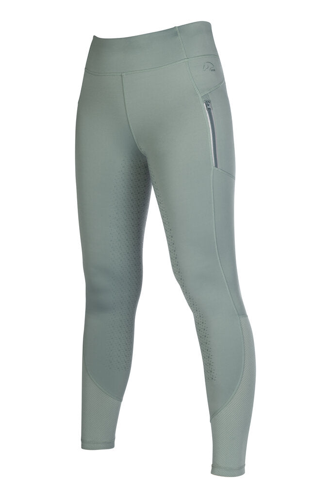 HKM Children's Full Seat Riding Tights -Harbour Island- #colour-sage