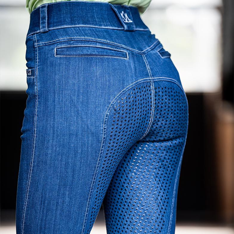 Mountain Horse Dream Denim Breeches #colour_denim-blue