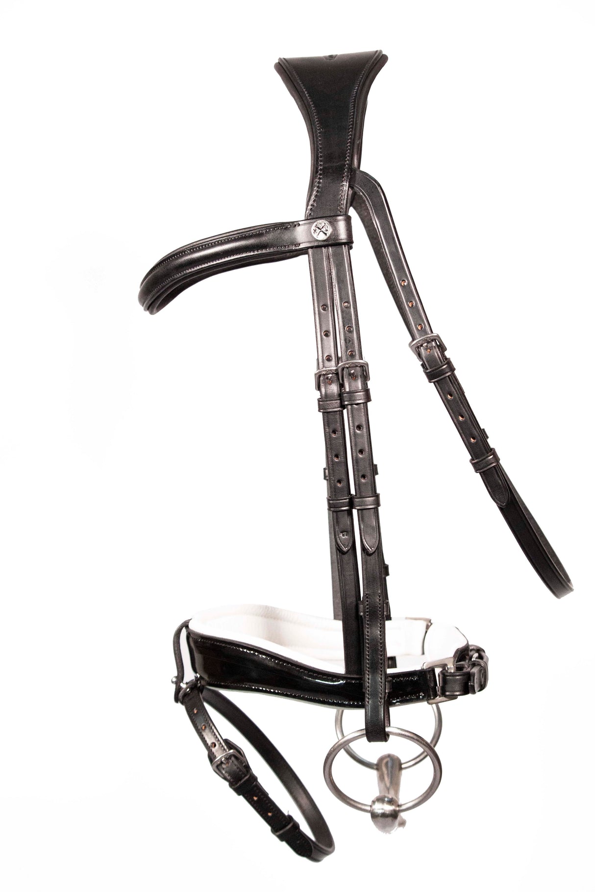 Henry James Patent Dressage Bridle With White Padding