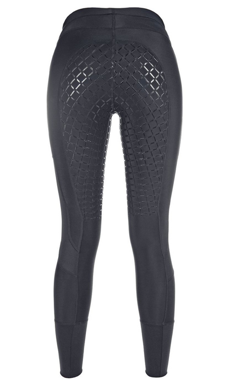 HKM Silicone Full Seat Mesh Riding Leggings #colour_black