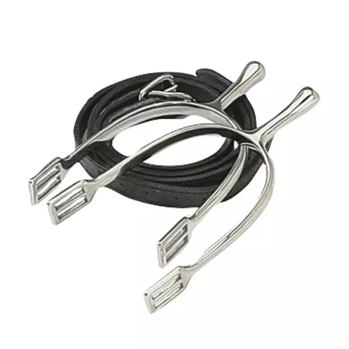 Éperons de dressage Korsteel à col long avec sangles