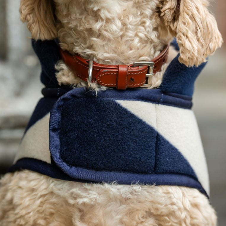 Horseware Ireland Newmarket Dog Fleece #colour_whitney-navy
