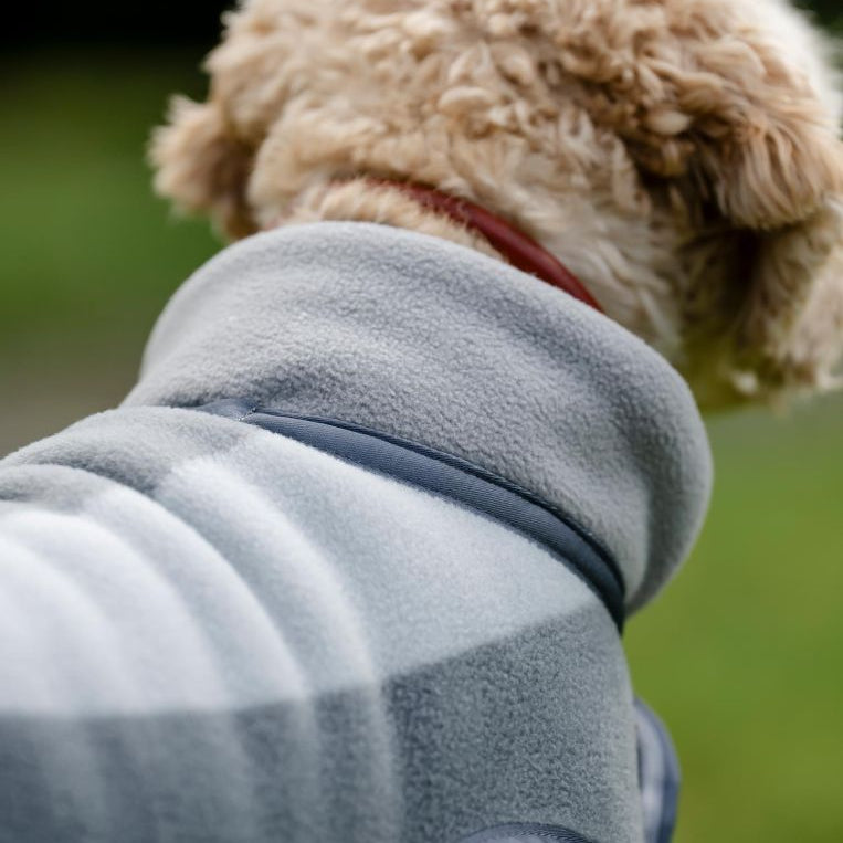 Horseware Ireland Newmarket Dog Fleece #colour_whitney-charcoal