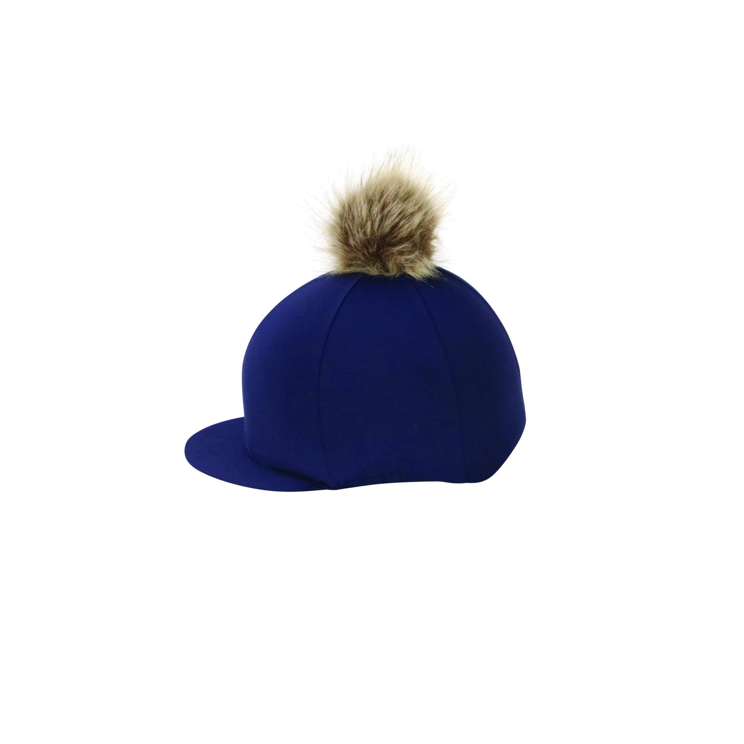 Couvre-chapeau Hy Equestrian avec pompon en fausse fourrure