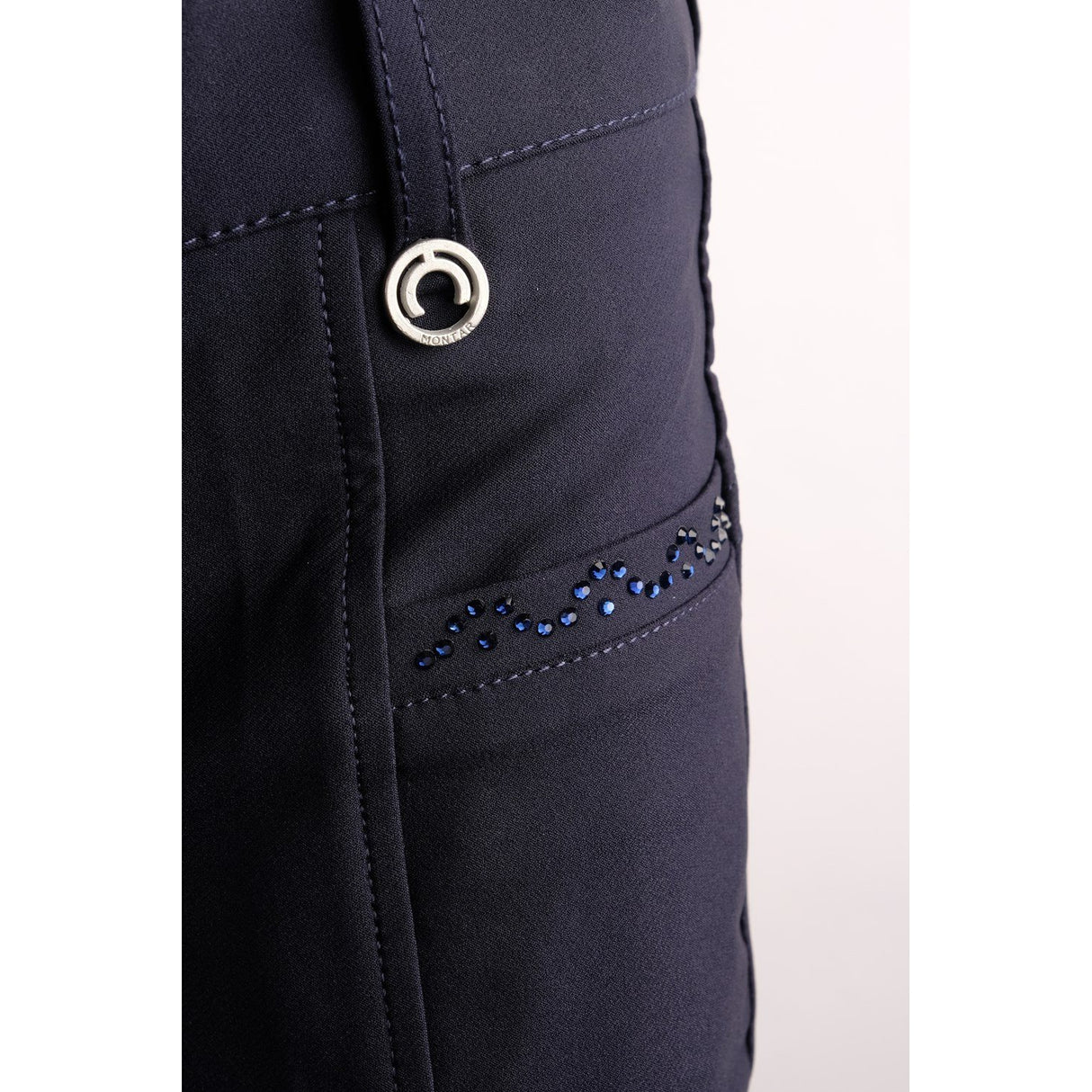 Montar Junior Crystal Yati verstellbare Kniebundreithose in Marineblau