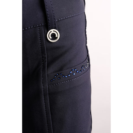 Montar Junior Crystal Yati verstellbare Kniebundreithose in Marineblau