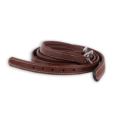 KM Elite Luxury Stirrup Leathers #colour_chestnut
