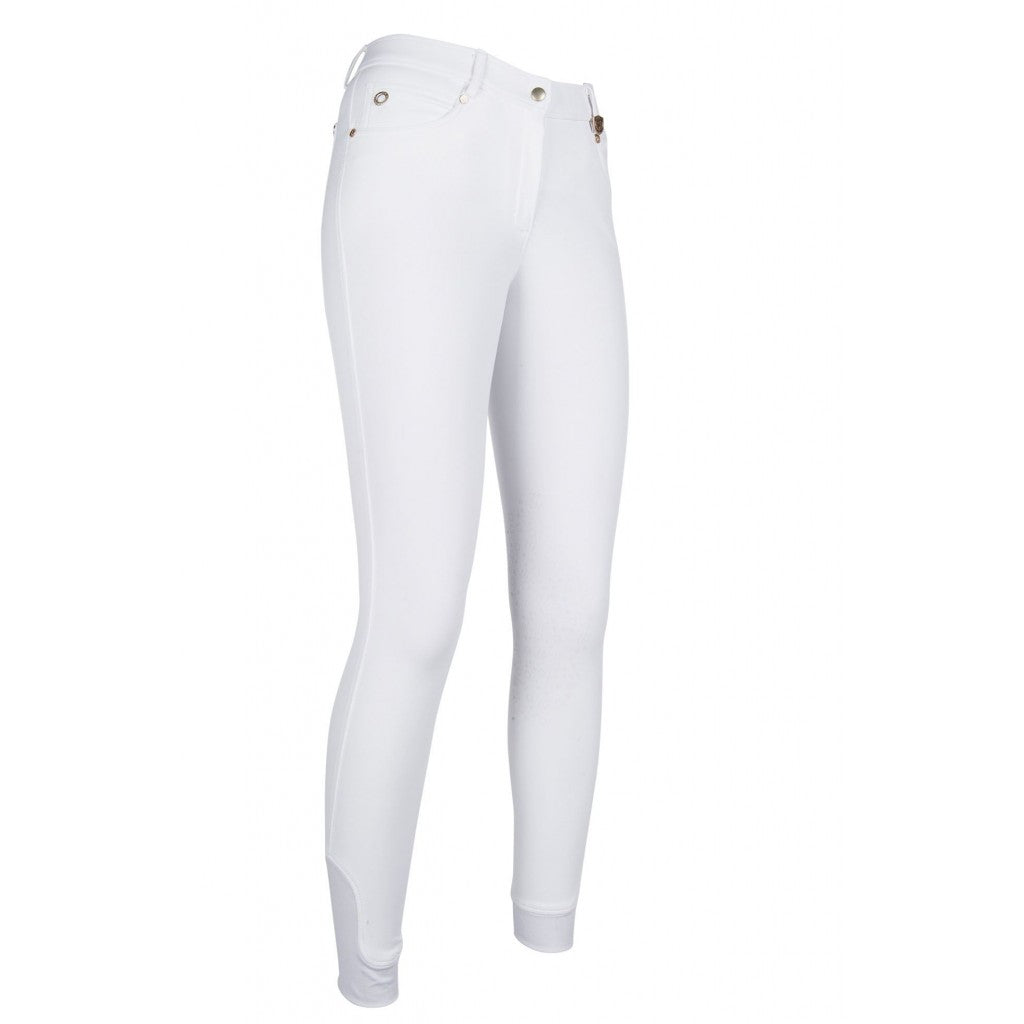 Pantalon d'équitation HKM LG Basic en silicone avec genouillère