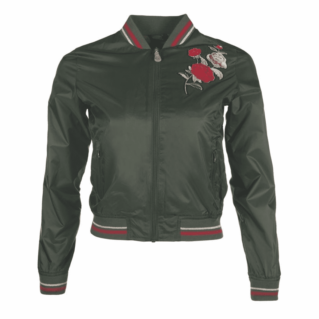 HKM Fleur Style Blouson #colour_olive-green