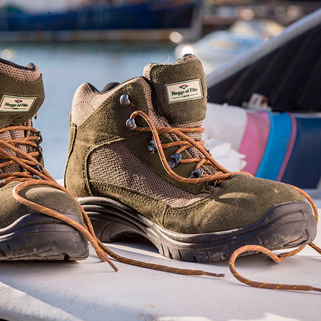 Hoggs of Fife Rambler Waterproof Hiking Boots #colour_fern-green