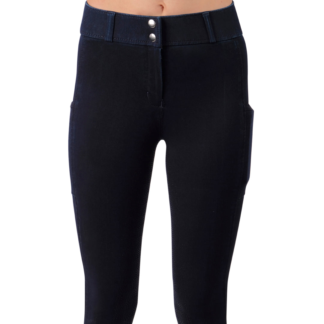 Montar Rebel High Waist Full Grip Breeches #colour_denim