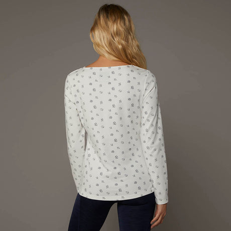 Toggi Poochy Long Sleeve Ladies Top #colour_white-navy