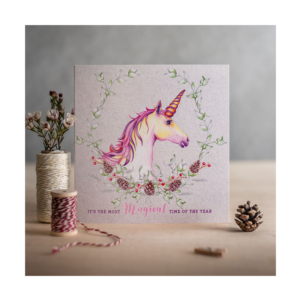 Deckled Edge Weihnachtskarte