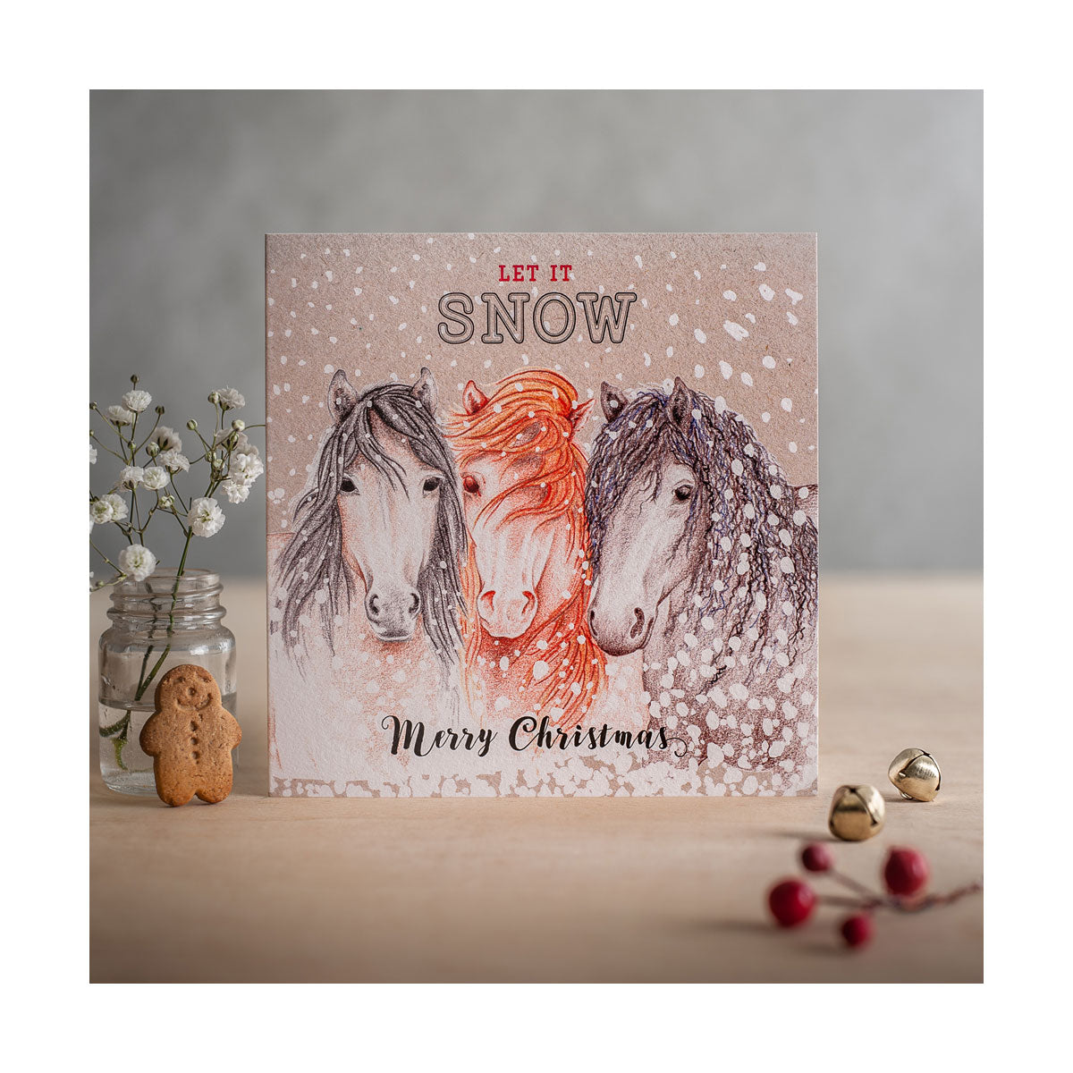 Deckled Edge Weihnachtskarte