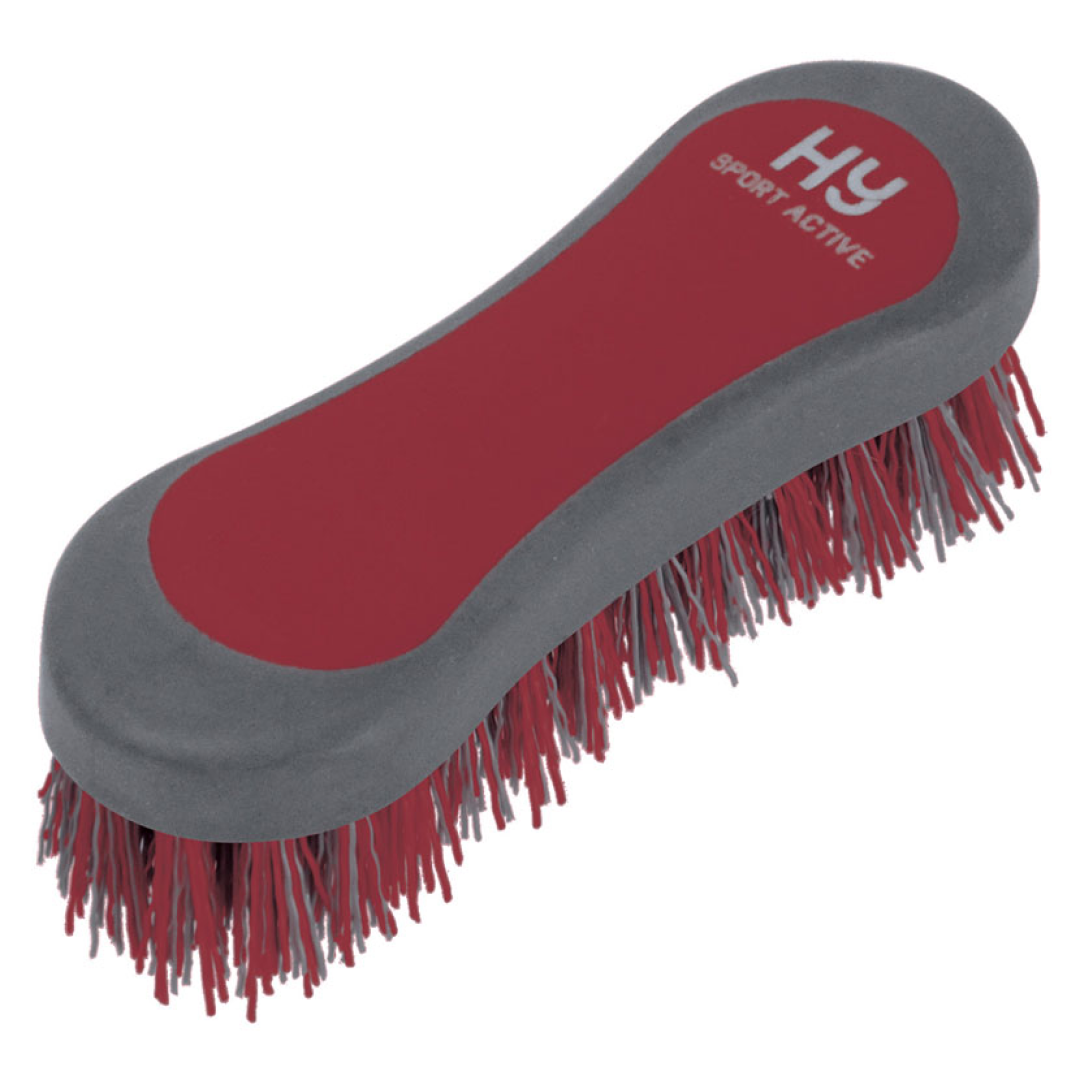Hy Sport Active Hoof Brush #colour_vivid-merlot
