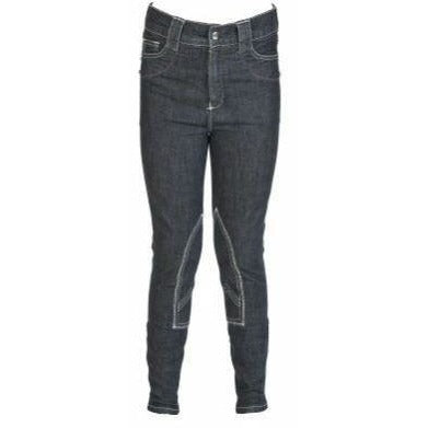Pantalon d'équitation HyPERFORMANCE Denim Lola pour adolescents