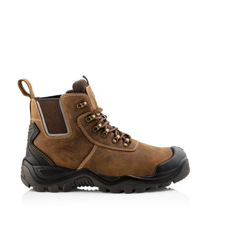 Buckbootz HYB2BR Waterproof Safety Hybridz Boot #colour_brown