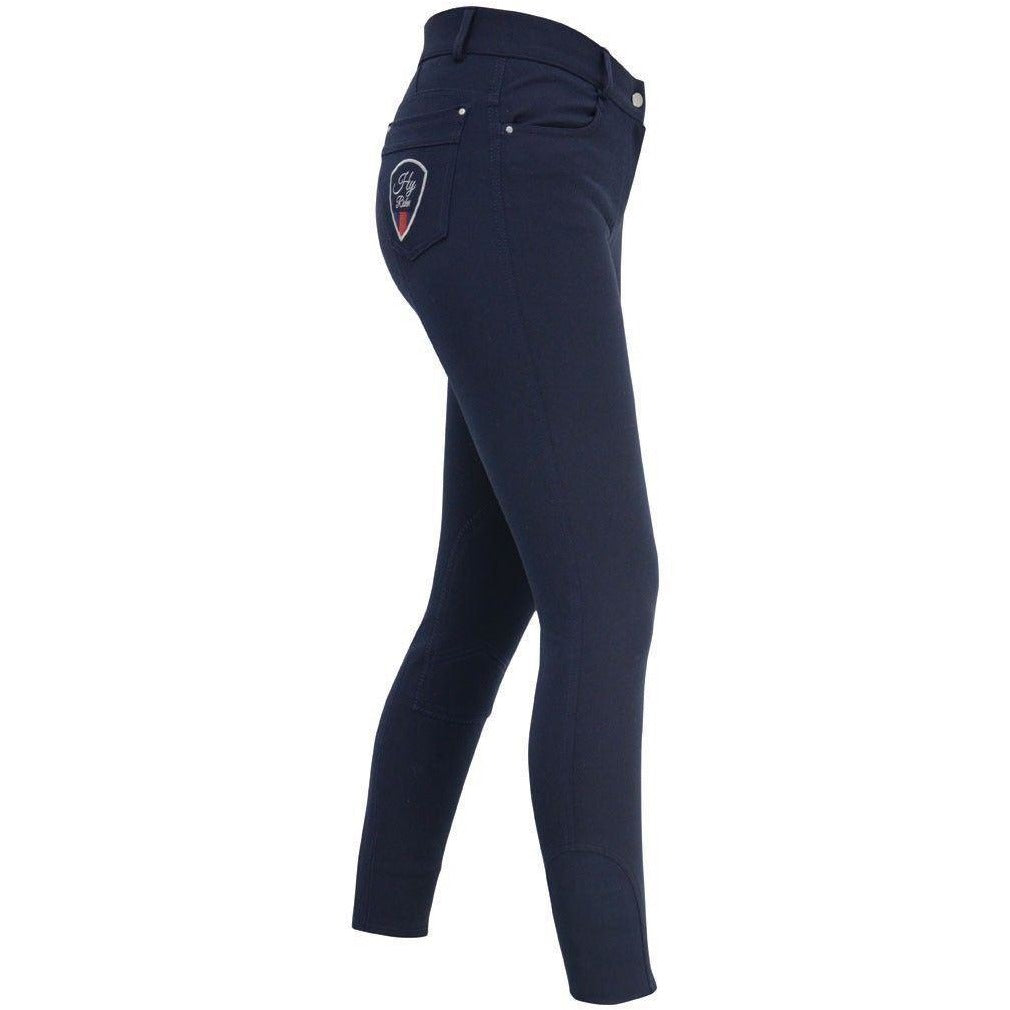 HyRIDER Signature Breeches #colour_marine-blue-red