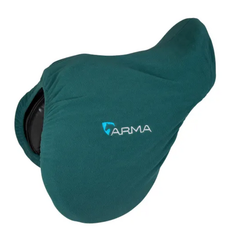 Shires ARMA Fleece Saddle Cover #colour_green