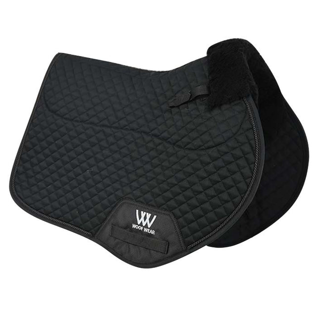 Woof Wear Close Contact Sheepskin Saddlecloth #colour_black