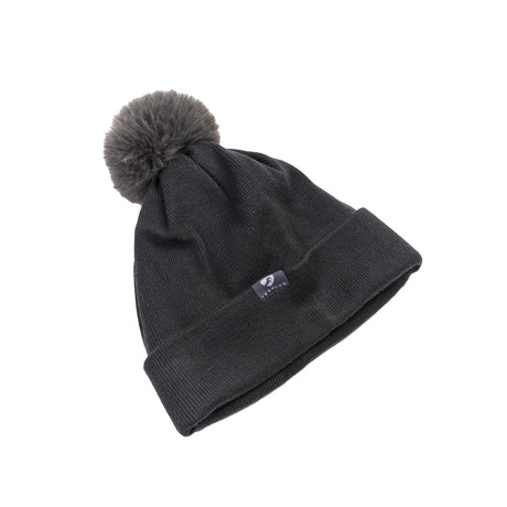 Shires Aubrion Fleece Lined Bobble Hat #colour_charcoal