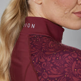 Shires Aubrion Hyde Park Ladies Cross Country Shirt #colour_red-paisley