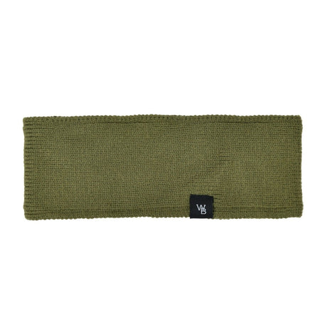 Weatherbeeta Adults Fleece Lined Ponytail Headband #colour_olive-night