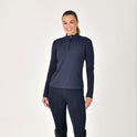 Dublin Ladies Brushed Fitted Base Layer Riding Top #colour_navy