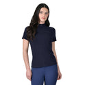 Weatherbeeta Ladies Bamboo Short Sleeve Performance Base Layer #colour_navy
