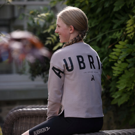 Shires Aubrion Young Rider React Sweatshirt #colour_sand