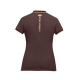 Shires Aubrion Ladies Team Short Sleeve Polo #colour_umber