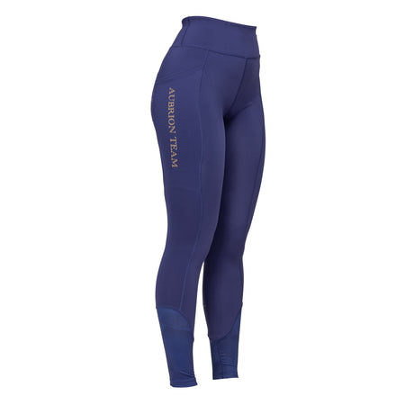 Shires Aubrion Ladies Team Riding Tights #colour_midnight