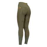 Shires Aubrion Ladies Team Riding Tights #colour_moss