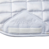 Shires ARMA Eltar Satin Dressage Saddlecloth #colour_white