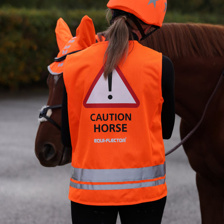 Shires EQUI-FLECTOR® Safety Vest #colour_orange