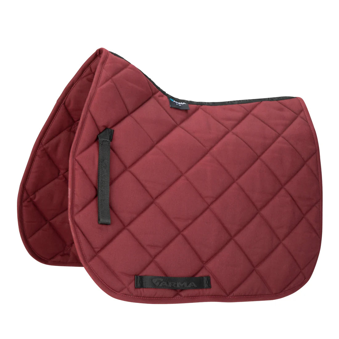 Shires ARMA Quilted Saddlecloth #colour_black-cherry