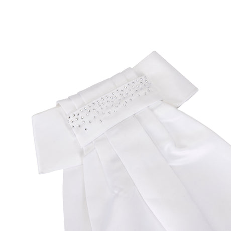 Shires Aubrion Berrington Ready Tied Stock #colour_white