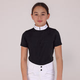 Shires Aubrion Optima LX Show Shirt - Young Rider #colour_black