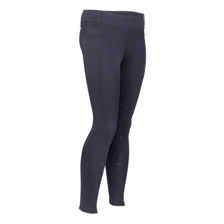 Shires Aubrion Optima LX Riding Tights - Young Rider #colour_black