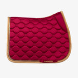 PS of Sweden Vintage Monogram Jump Saddle Pad #colour_midnight-fuchsia