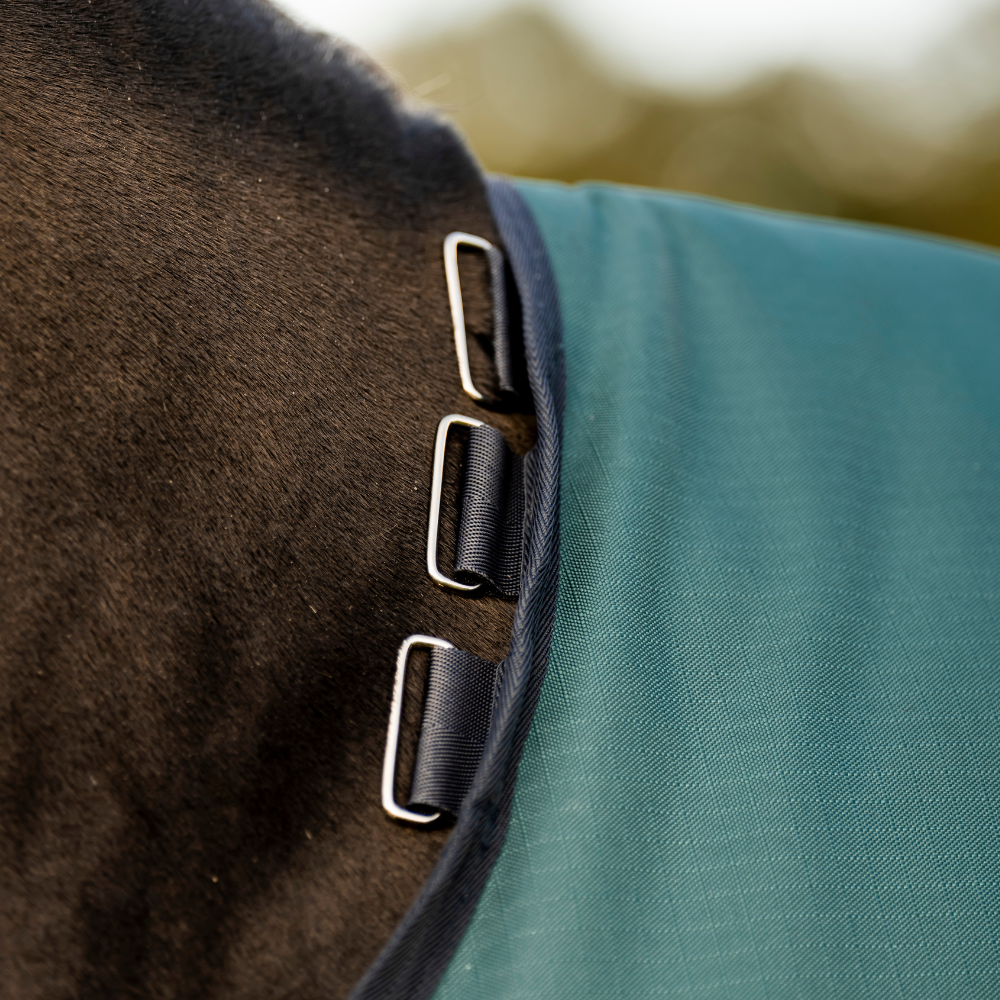Horseware Ireland Amigo Ripstop 900D 100g Pony Turnout Rug #colour_dynasty-green-navy-silver