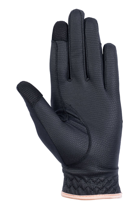 HKM Riding Gloves -Rosegold Glamour- Style #colour_black