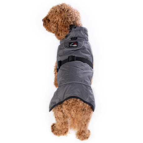 HKM Dog Coat With Fleece Lining -Buddy- #colour_deep-grey