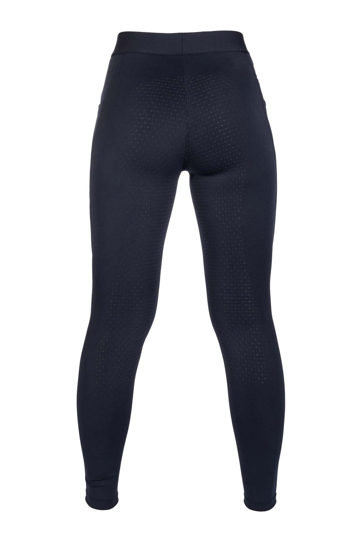 HKM Ladies Silicone Full Seat Riding Leggings -Isabella- #colour_deep-blue