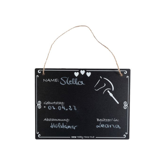 HKM Stable Name Plate -Hobby Horsing