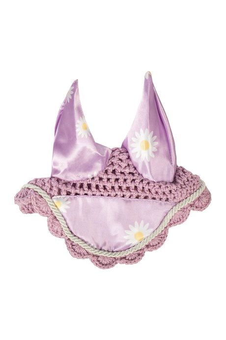 HKM Ear Bonnet -Hobby Horsing Print- #colour_purple-with-daisies