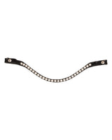 Acavallo Browband Calfskin & Oval Crystals #colour_black-transparent