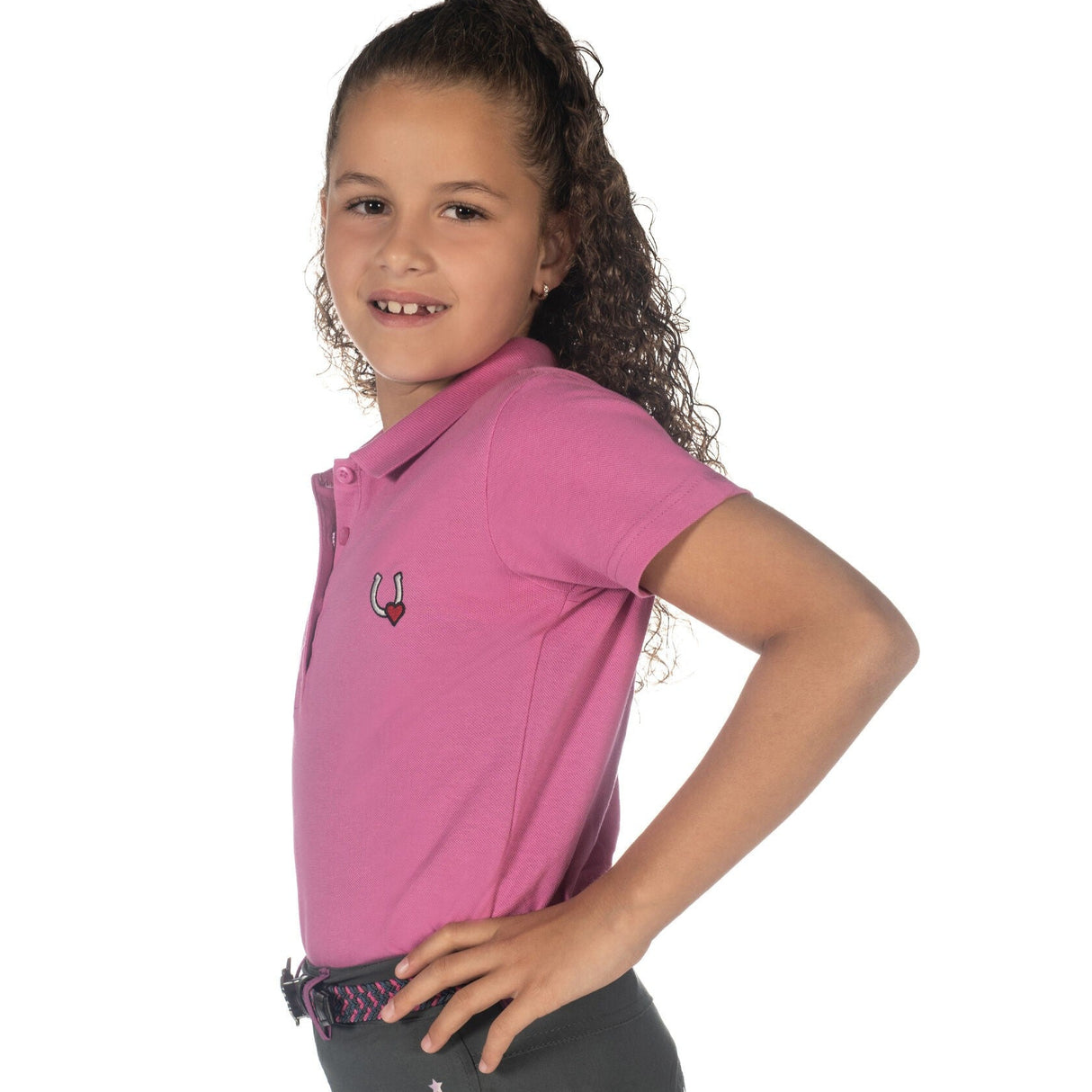 HKM Children's Polo Shirt -Claire- #colour_pink